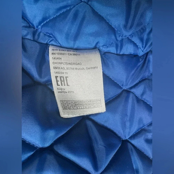 BMW Motorrad Jacket Medium Navy Blue Men Motorcycle Nylon - Picture 10 of 11